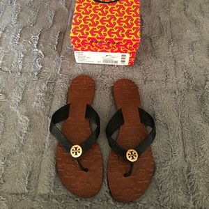 Tory Burch Thora Black Flip Flop